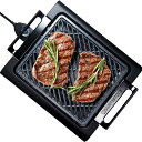 zbgv[g X[NXO ē ChA 40cmx35cm PFOAt[ GRANITESTONE 2584 Indoor Electric Smoke-Less Grill with Cool-touch handles and adjustable Temperature Dial, Nonstick, PFOA-Free, Black 16 x 14