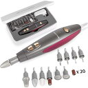 電動ネイルマシン プロ マニキュア ペディキュア ケア BEAUTURAL Professional Manicure and Pedicure Kit, 10-piece Attachments and 20 Sanding Bands for Hand/Foot Nail Care, Powerful Nail Drill Kit 家電