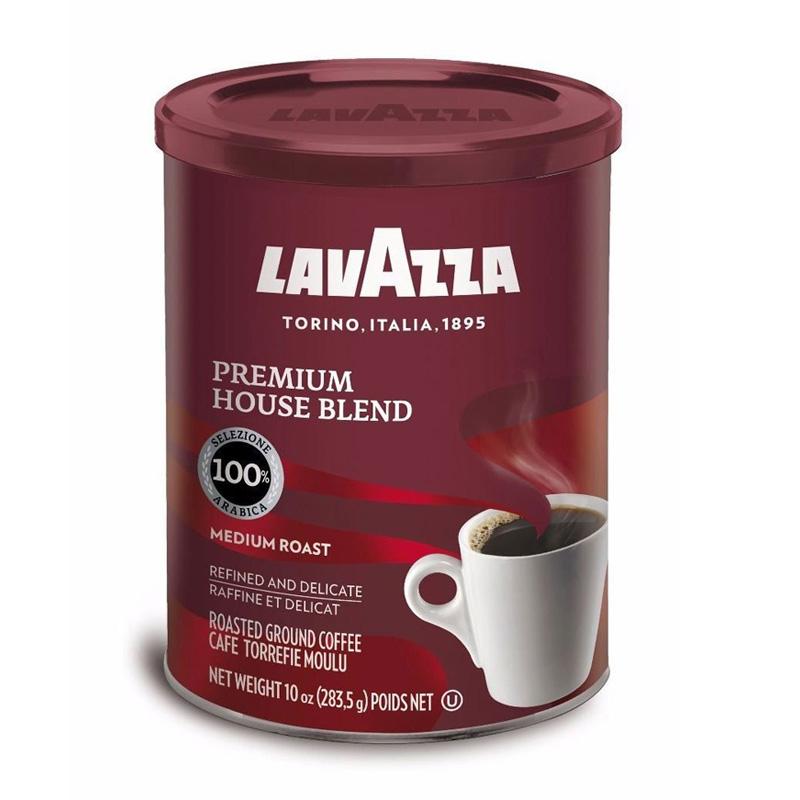 ラバッツァ イタリア プレミアムハウスブレンドコーヒー ミディアムロースト 粉 283g 4缶セット Lavazza Premium House Blend Ground Coffee, Medium Roast, 10-Ounce Cans (Pack of 4)