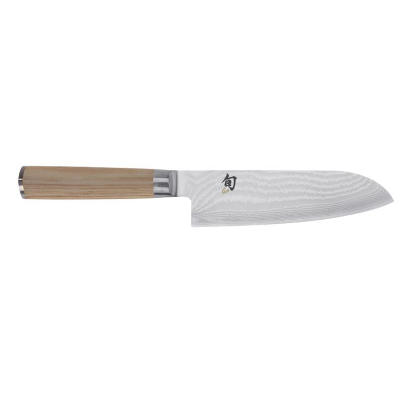 旬 三徳包丁 18cm ナイフ ステンレス ダマスカス クラシック ブロンド 日本製 Shun Classic Blonde Santoku 7" Model DM0702W