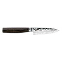 旬 果物ナイフ 9cm 包丁 ペティ パーリング ダマスカス 槌目 プレミア 日本製 Shun Ltd. Ed. Premier Paring 3.5
