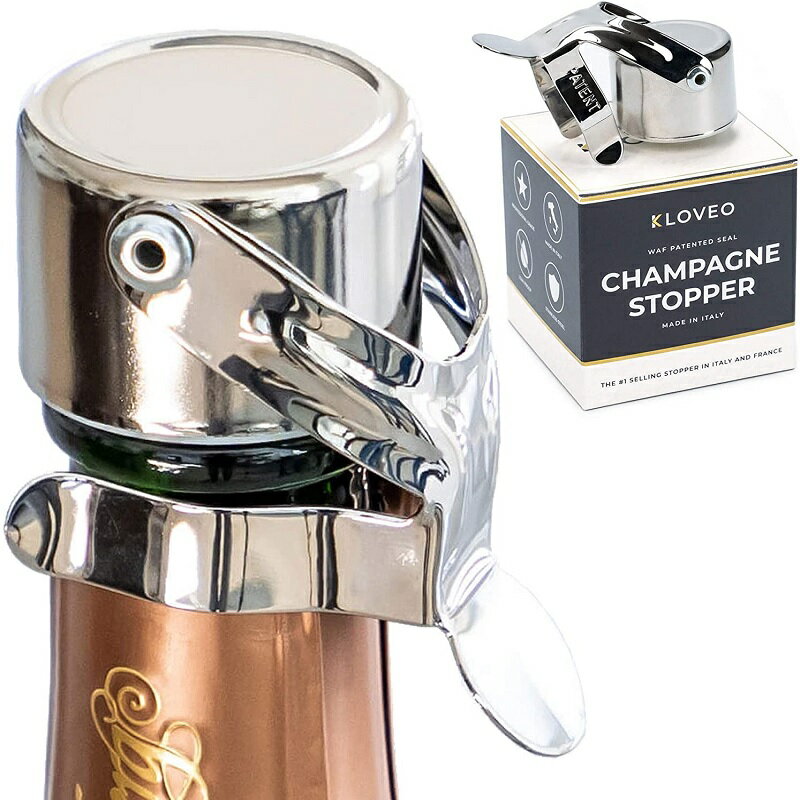 シャンペン スパークリングワイン ボトルストッパー キャップ 栓 Champagne Stoppers by Kloveo 2