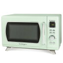 dqW pXeO[ g mX^WA Nostalgia MCMO9FTSG Mid-Century Retro 0.9 Cu. Ft. 900-Watt Countertop Microwave Oven With LED Display, 5 Power Levels, 8 Cook Settings, Seafoam Green Ɠd