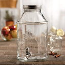 ドリンクサーバー ガラスドリンクディスペンサー 6.4L レストラン カフェ ホテル Style Setter 210452-GB Beverage Cold Drink Dispenser 1.7-Gallon Capacity Glass Jug, La Maison