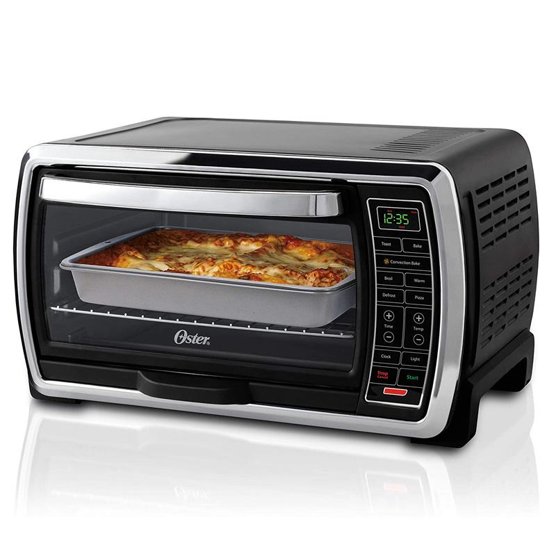 RxNVI[u fW^ ubN  IX^[ Oster Toaster Oven | Digital Convection Oven, Large 6-Slice Capacity, Black/Polished Stainless Ɠd
