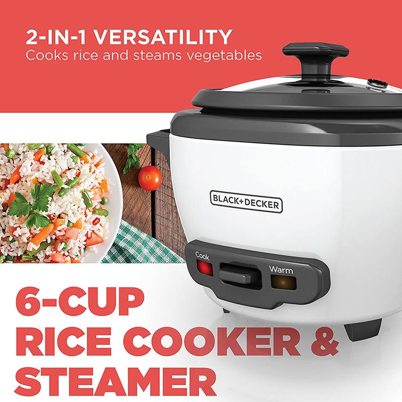 スチーマー 蒸し器 ライスクッカー 炊飯器 1.4L ブラック・アンド・デッカー BLACK...