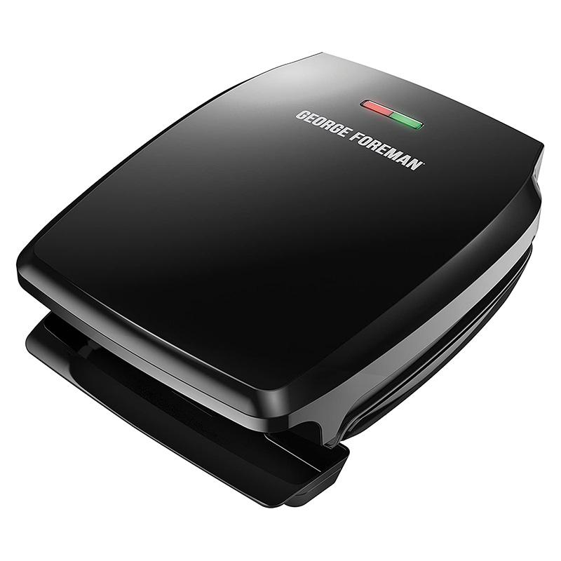 パニーニメーカー プレス 電気グリル ブラック ジョージフォアマン George Foreman GR340FB 4-Serving Classic Plate Electric Indoor Grill and Panini Press, Black 家電