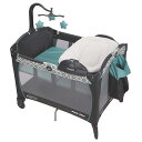 折りたたみ プレイヤード バシネット おむつ交換 シート キャスター付 グレコ Graco Pack 'n Play Portable Seat & Changer Playard, Affinia