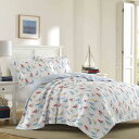 ローラアシュレイ リバーシブル キルト 枕カバーセット ヨット マリン Laura Ashley Home | Ahoy Collection Comfortable Bedding Set