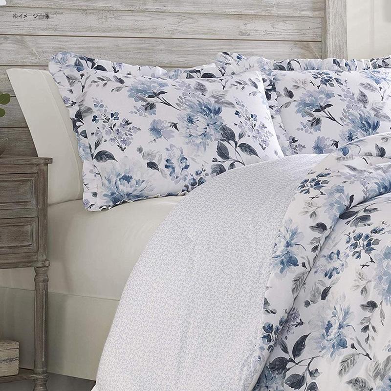 �����饢����쥤 ��С����֥� ����� �����С����å� �ե�� ���� �֥롼 Laura Ashley Home | Chloe Collection | Luxury Ultra Soft Comforter, All Season Premium Bedding Set