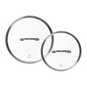 カルファロン プレミア フライパン 鍋用 ガラス蓋 2サイズ セット 25cm 30cm Calphalon Premier 2-Piece Glass Lid...