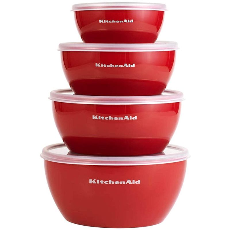 Lb`GCh ^bp[ NVbN t^t e {E {[ 4TCYZbg KitchenAid Classic Prep Bowls with Lids, Set of 4