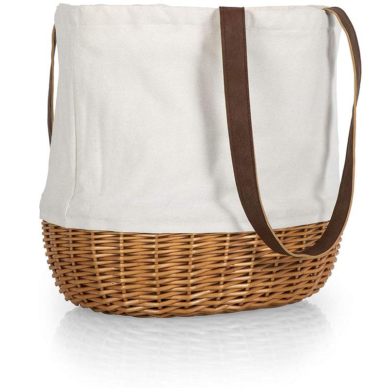 アルファエスパス米国楽天市場店のピクニックバスケット キャンバストート Picnic Time - A Picnic Time Brand 203-00-187-000-0 Coronado Willow Tote Picnic Baskets｜アングル2