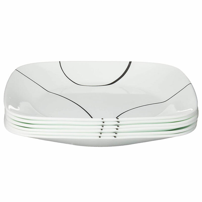 XNGA `v[g M 6Zbg R[ VvC Corelle Square Simple Lines 9-Inch Plate Set (6-Piece)