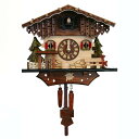 からくり時計 ドイツ製 鳩時計 カッコウ時計 森 鹿 木製 電池式 Alexander Taron 402QM - Engstler Battery-operated Cuckoo Clock - Full Size