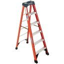 脚立 折りたたみ ステップ 高さ183cm 最大136kg グラスファイバー Werner 6 ft. Fiberglass Step Ladder ( 10 ft. Reach Height) with 300 lb. Load Capacity Type IA Duty Rating NXT1A06