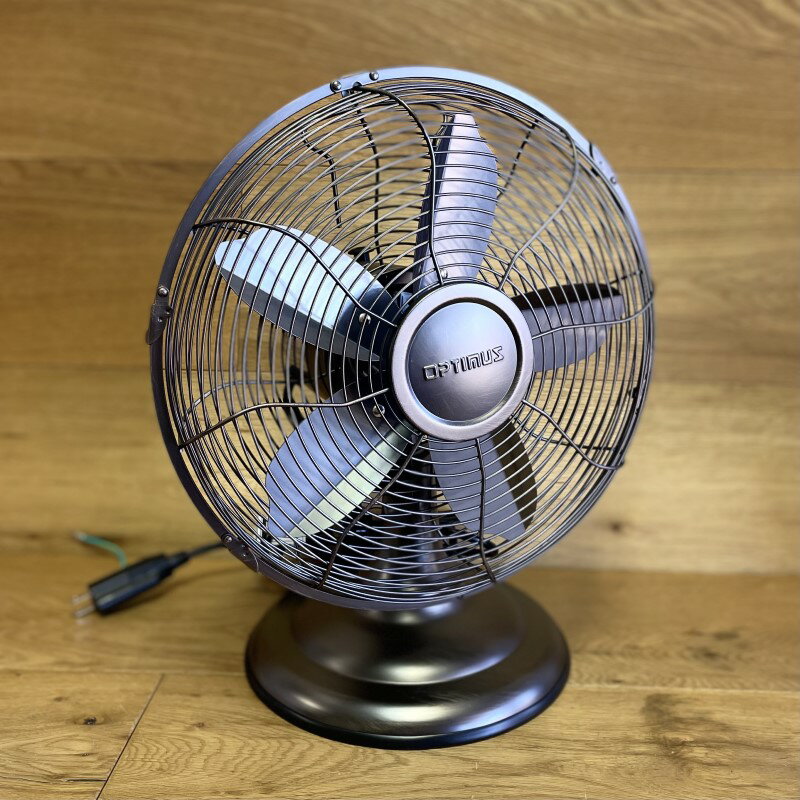 オプティマス テーブルファン 扇風機 直径30cm 3スピード アンティーク Optimus Oscillating Antique Table Fan, 12-Inch F-6212 家電 2
