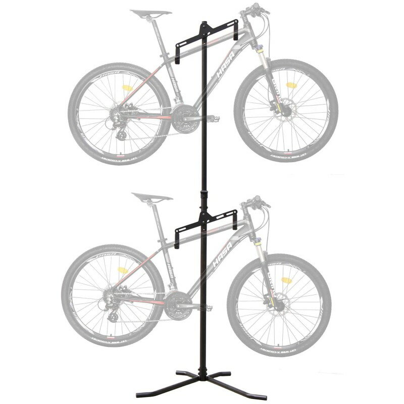 ] bN oCN X^h 2/4 CyclingDeal 2-4 Bike Bicycle Vertical Hanger Parking Rack Gravity Floor Storage Stand for Garages or Apartments