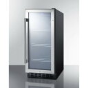 rgC ① A_[JE^[ JE^[ KXhA 37.5cm Summit SCR1536BG 15 Inch Wide Built-In Beverage Cooler with Blue LED Lightingysz Ɠd