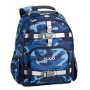 子供用リュックサック バックパック 迷彩 ブルー カバン かっこいい Mackenzie Navy Skateboard Camo Backpacks