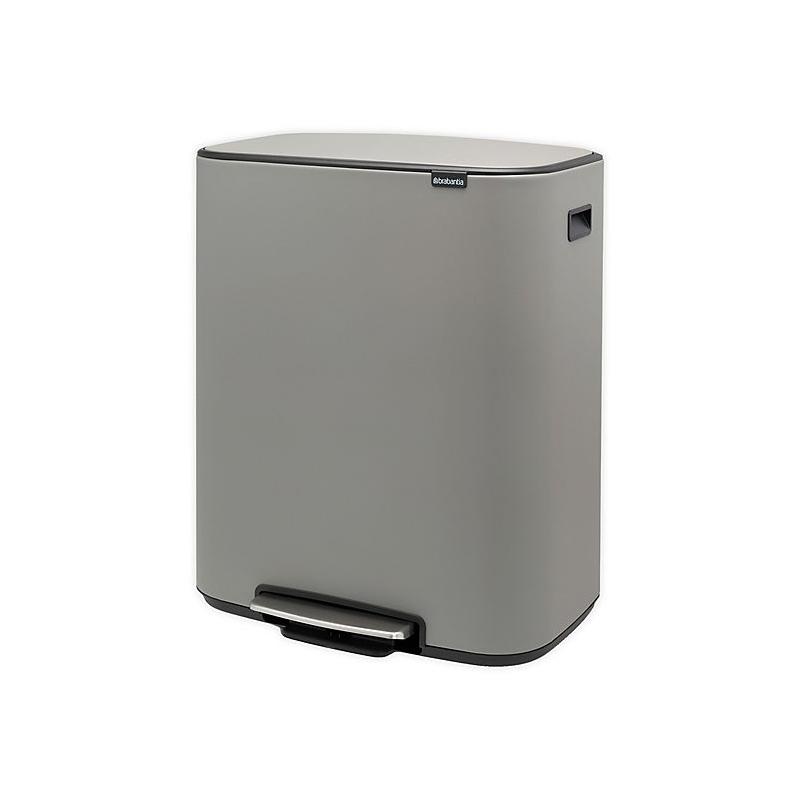 ブラバンシア ペダル式 ゴミ箱 60L Brabantia Dual Compartment BO Pedal Bin Steel 60-Liter Trash Can