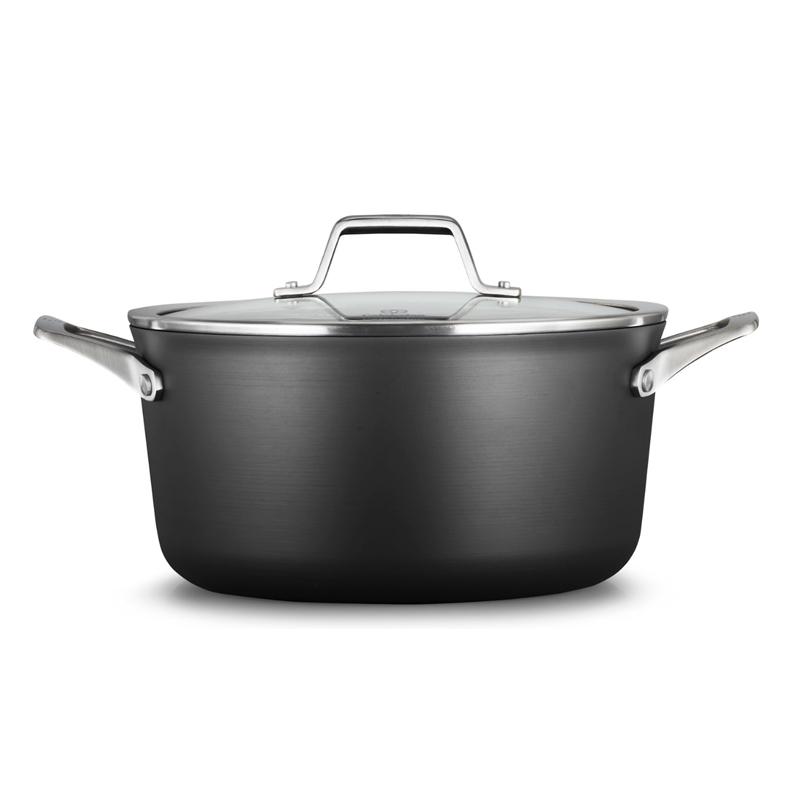  5.7L XgbN|bg t^t Jt@ v~A n[hA}Cg Calphalon Premier Hard-Anodized Nonstick 6-Quart Stock Pot & Cover