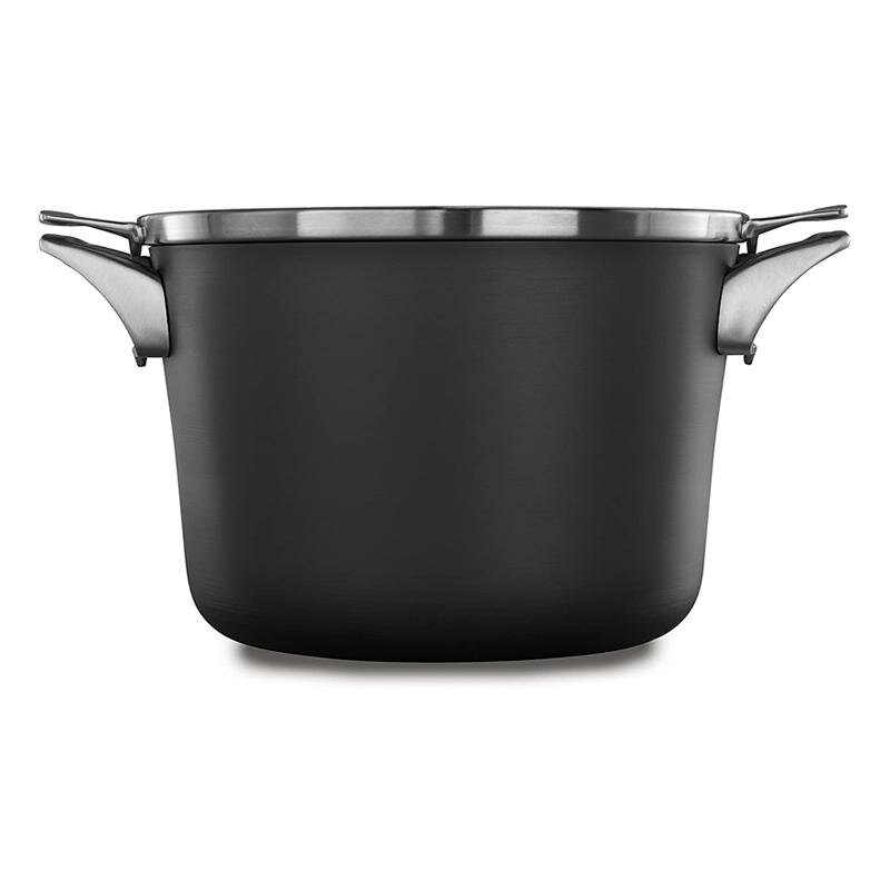  7.6L XgbN|bg t^t Jt@ v~A n[hA}Cg Xy[XZ[u Calphalon Premier Space-Saving Hard-Anodized Nonstick Cookware, 8-Quart Stock Pot with Cover