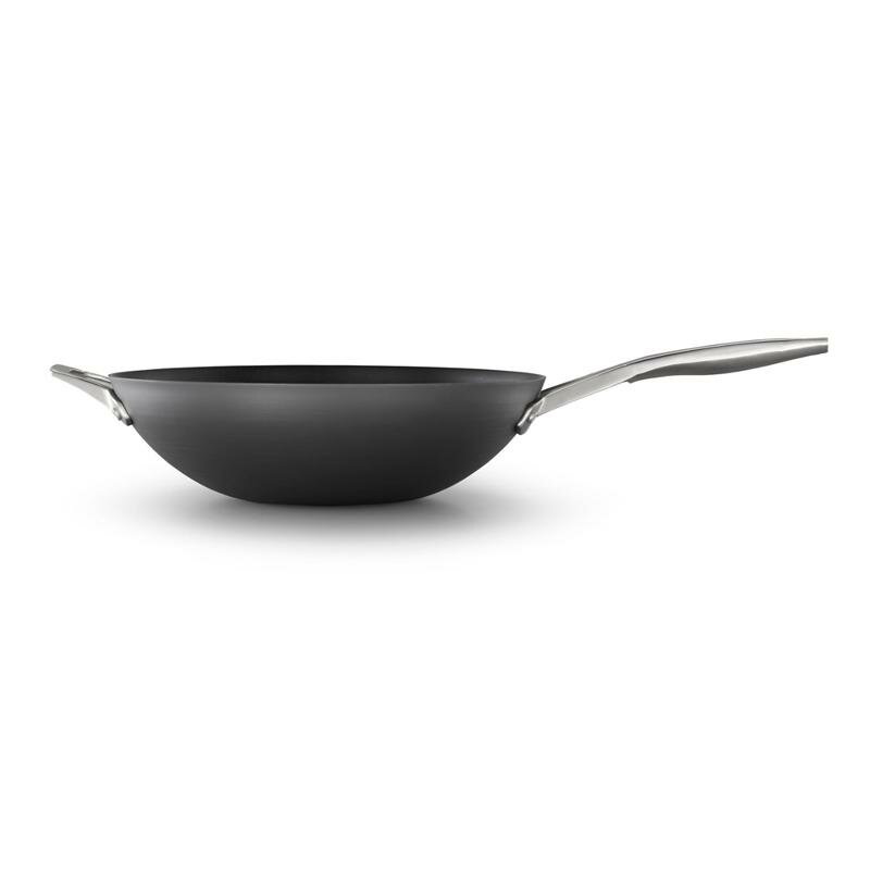 ؓ 33cm Jt@ v~A n[hA}Cg Calphalon Premier Hard-Anodized Nonstick 13-Inch Flat Wok