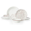 コレール 食器 ディナーウェア 4組 12点セット リーフステッチ アメリカ製 Corelle Leaf Stitch 12-piece Dinnerware Set, Service for 4