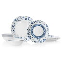 コレール 食器 ディナーウェア 4組 12点セット アルテミス アメリカ製 Corelle Artemis 12-piece Dinnerware Set, Service for 4