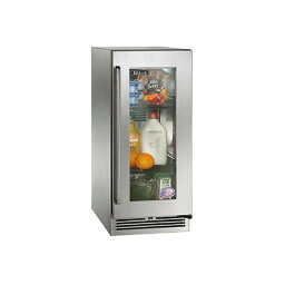 冷蔵庫 85L アンダーカウンター ビビルトイン ガラスドア ステンレスドア ステンレス Perlick15" Signature Series Refrigerator Beverage Center HP15RS-4 家電