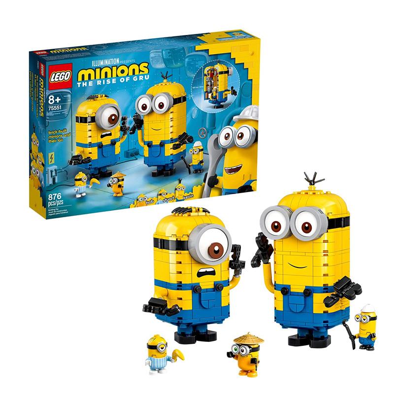 レゴ ミニオン ミニオンと秘密基地 レゴ ミニオンと秘密基地 75551 LEGO Minions: Brick-Built Minions and Their Lair (75551) Building Kit for Kids, Great Birthday Present for Kids Who Love Minion Toys and Kevin, Bob and Stuart Minion Characters, New 2020 (876 Pieces)