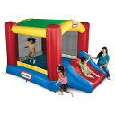 エアー遊具 トランポリン 滑り台 屋根付 膨らませる ふわふわ 大きい Little Tikes Jump 'n Slide Bouncer with Arch...