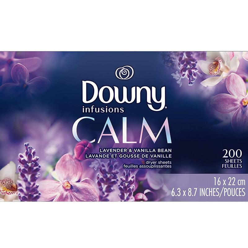 ダウニー ドライヤーシート 200枚 インフュージョンズ 柔軟剤 Downy Infusions Dryer Sheets Laundry Fabric Softener, 200 Count