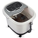 フットスパ バスマッサージャー 温度制御 電動ローラー LEDディスプレイ Foot Spa Bath Massager with Temperature Control, Motorized Rollers, Shower, Timer and LED Display for Foot Stress Relief FBD610(2)