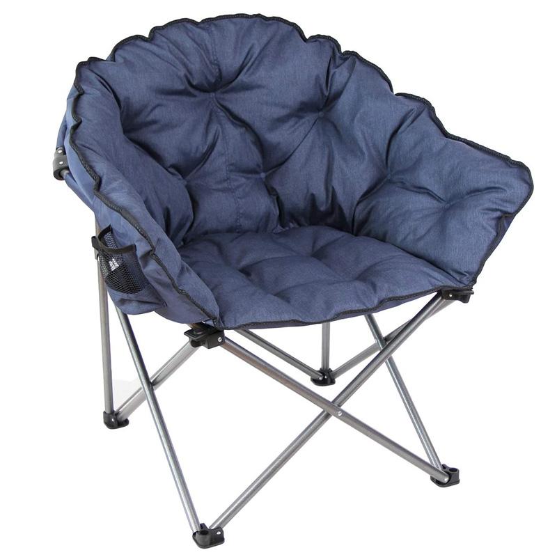 折りたたみ チェア パッド クッション 椅子 屋外 ラウンジ パティオ クラブ アウトドア キャンプ MacSports C932S-130, Blue Padded Cushion Outdoor Folding Lounge Patio Club Chair