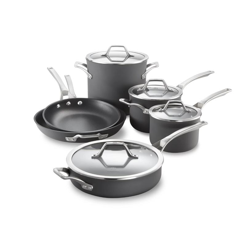 tCp Ў  10_Zbg Jt@ VOl`[ PFOAt[ mXeBbN n[hA}Cg Calphalon Signature Hard-Anodized Nonstick 10-Piece Cookware Set