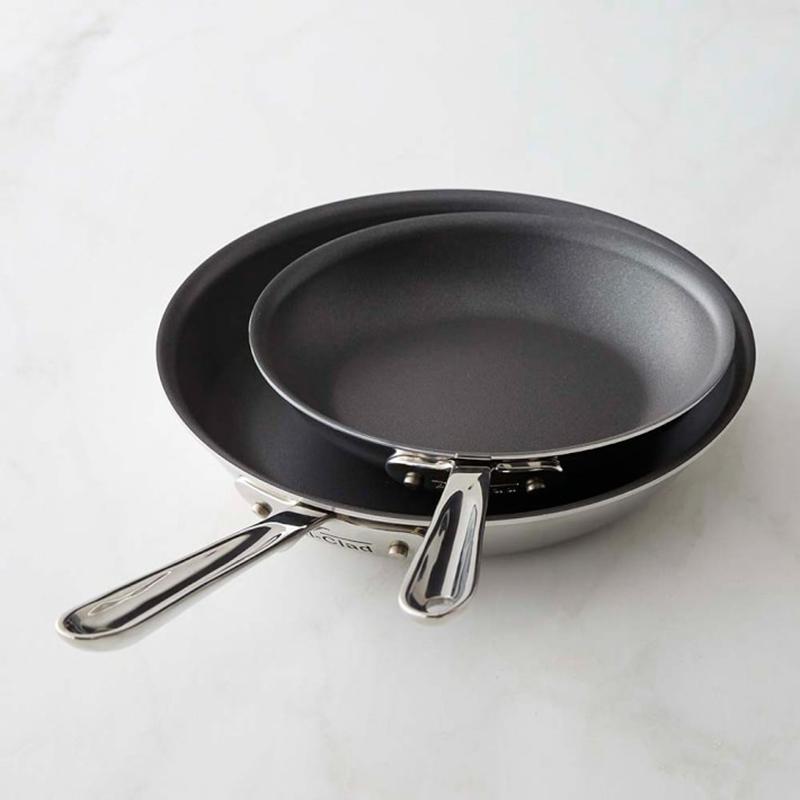 tCp 20cm 25cm Zbg IHΉ PFOAt[ mXeBbN ECAYE\m} AJ I[Nbh Williams-Sonoma All-Clad d5 Stainless-Steel Nonstick Fry Pan Set