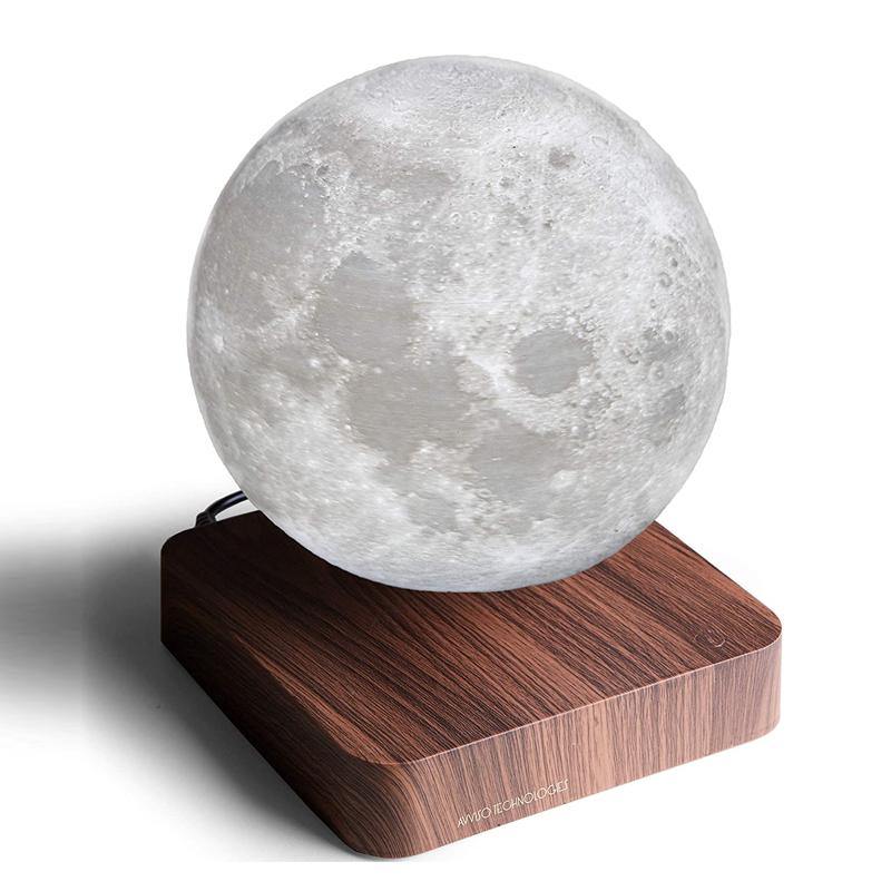 ムーン ランプ 月 ライト 浮く 回転 インテリア Levitating Moon Lamp - Floating and Spinning Moon Light Spinning in Air - Night Lamp for Office, Home, Room Decor 家電