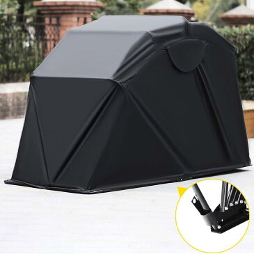 バイク テント カバー オートバイ スクーター 小屋 折りたたみ ガレージ 防水 Mophorn Motorcycle Shelter Shed Strong Frame Motorbike Garage Waterproof 106.5 Inch X41.5 Inch X61 Inch Motorbike Cover Tent Scooter Shelter 120055 Hoods for Vehicles