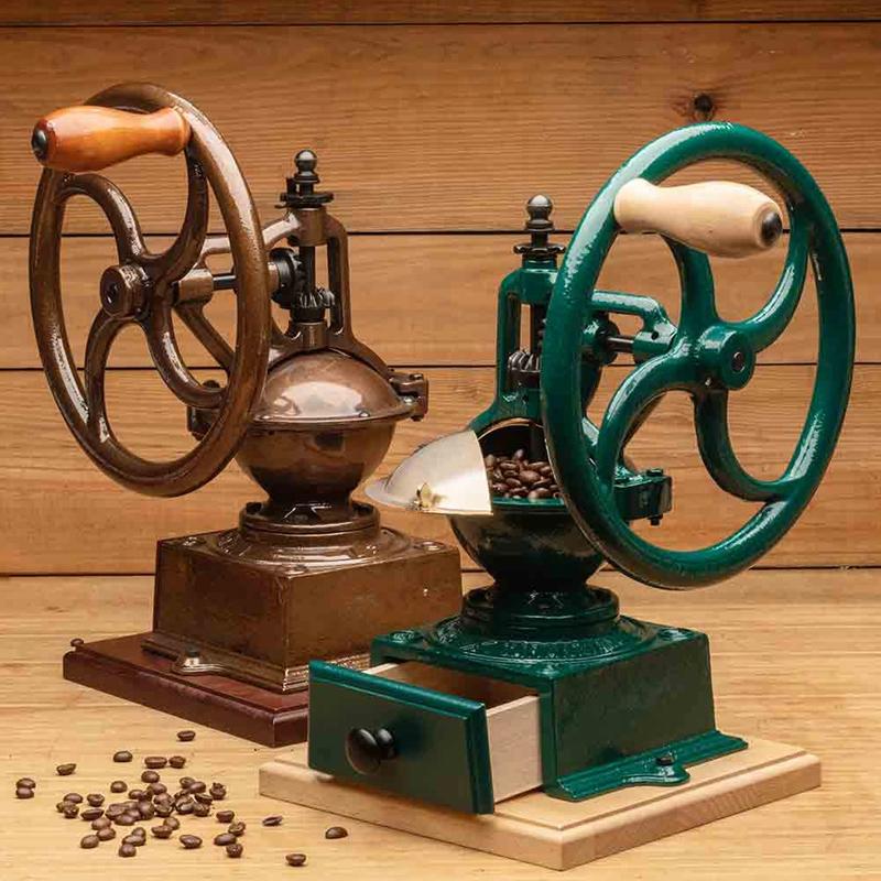 手動 コーヒーグラインダー 豆挽き 臼式 イタリア製 Garrett Wade Italian Hand Crank "Burr-Style" Co..