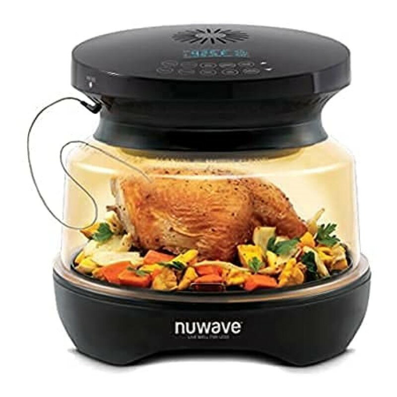 RxNV I[u @\  j[EF[u vNUWAVE Primo Grill Oven with Integrated Digital Temp Probe for Perfect Results; Convection Top & Grill Bottom for Surround Cooking; Broil, Roast, Grill, Bake, Dehydrate & Air Fry Ɠd