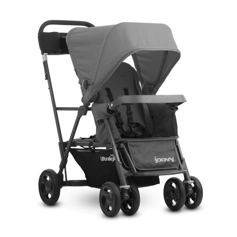 ベビーカー ジュービー カブース ウルトラライト ダブルタンデム 2人用 最大40kgまで 立つ 座る ベンチ Joovy Caboose Ultralight Sit And Stand Tandem Double Stroller