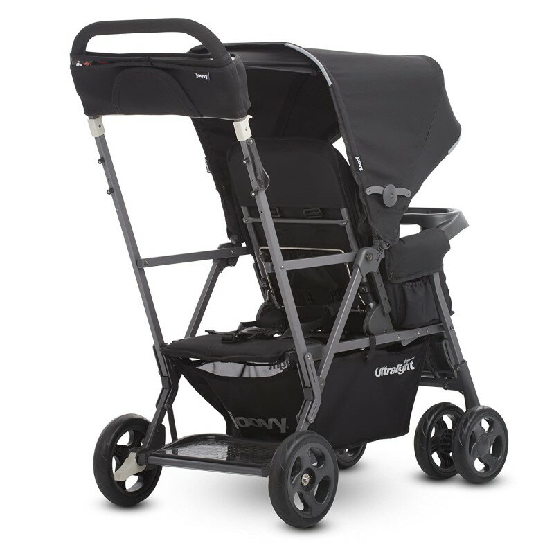 ベビーカー ジュービー カブース ウルトラライト ダブルタンデム 2人用 最大40kgまで 立つ 座る ベンチ Joovy Caboose Ultralight Sit And Stand Tandem Double Stroller