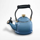 ル・クルーゼ 笛吹きケトル デミ 限定カラー 1.1L ホーロー ルクルーゼ やかん Le Creuset Demi Kettle 1.25-Qt. Chambray Crate&Barrel