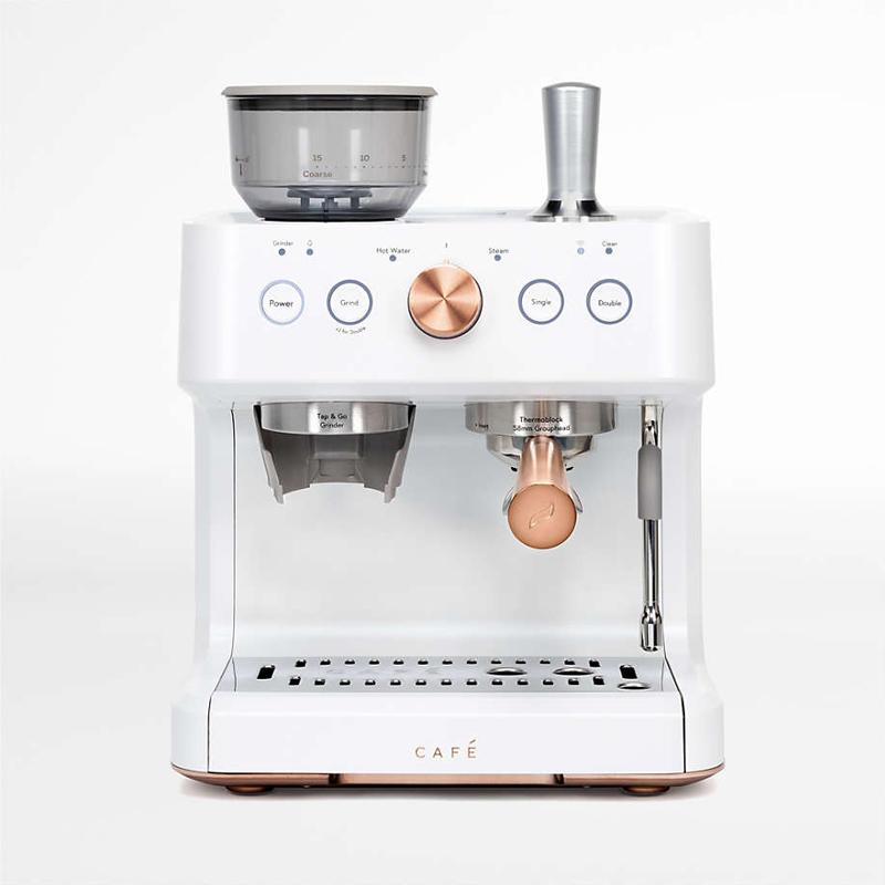 エスプレッソマシン セミオート 豆挽き付 サーモブロック式ボイラー Cafe Bellissimo Semi-Automatic Espresso Machine 家電