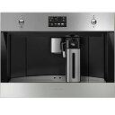 スメッグ ビルトイン コーヒーメーカー ステンレス ミルクフォーマー付き ステンレス Smeg 24 Inch Built-In Fully Automatic Coffee Machine with Milk Frother CMSU4303X 家電