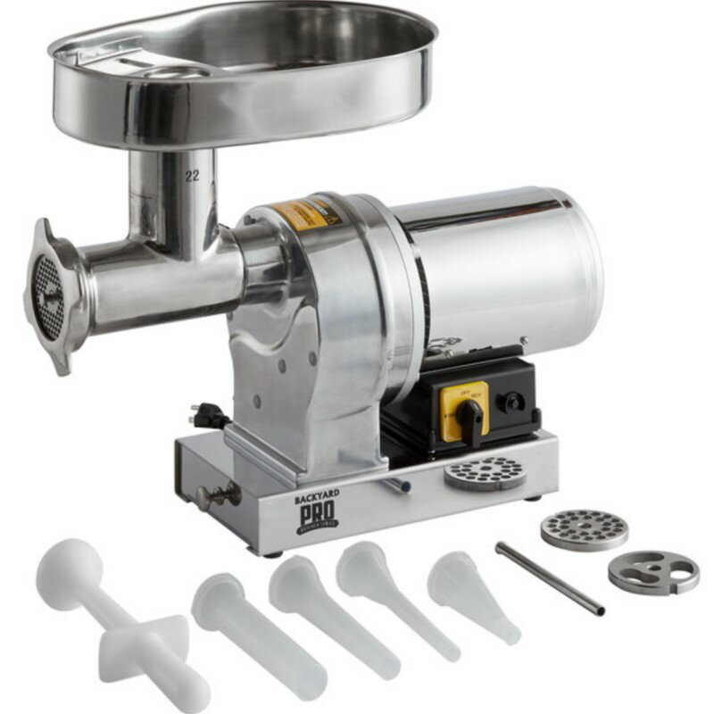 ~[gOC_[ Ɩi dғ@ ~` 1.5n Backyard Pro BSG22 Butcher Series #22 Electric Meat Grinder - 120V, 1 1/2 hp Ɠd