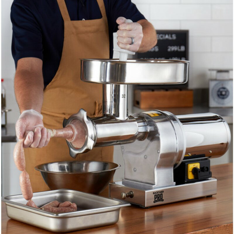 �ߡ��ȥ��饤����� ��̳�ʼ� ��ư������ �ߥ�� 2���� Backyard Pro BSG32 Butcher Series #32 Electric Meat Grinder - 120V, 2 hp ���� ������Բġ�