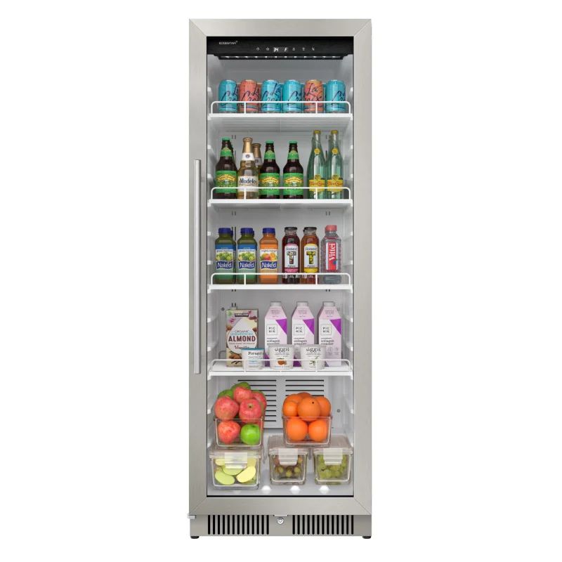 rgC ① 286L o[Vu KXhA C[VFt4i t EdgeStar VBM101 22 Inch Wide 10.1 Cu. Ft. Commercial Beverage Merchandiser With Temperature Alarm and Reversible Door Ɠdysz